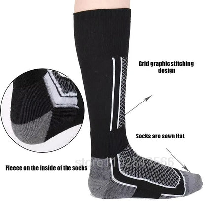 Ski Thermal Socks Men Women Winter Long Warm Compression Socks Ski Hiking Snowboarding Climbing Sports Socks