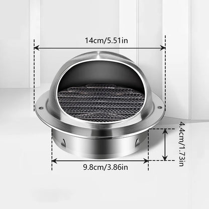 Stainless Steel Wall Ceiling Air Vent Ducting Ventilation Exhaust Grille Cover Waterproof Outlet Heating Cooling Vents Cap - ALPENZO