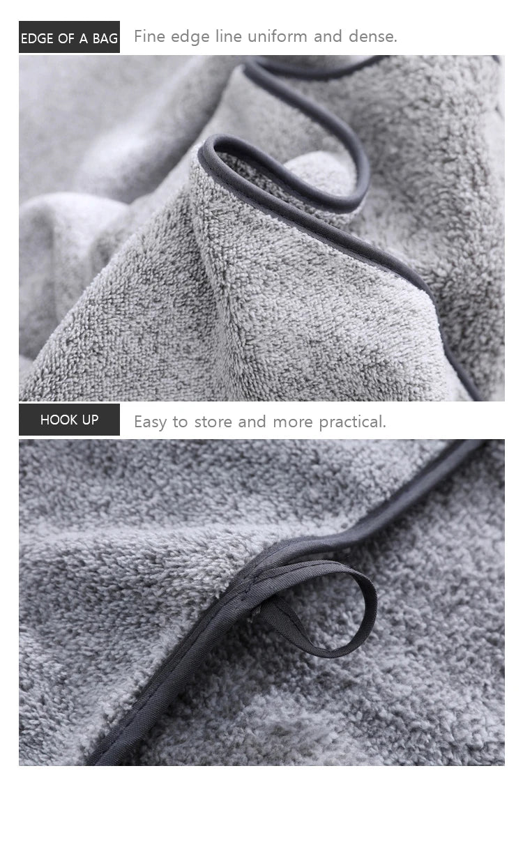 1PCS Thickened Bath Towels for The Body Microfiber Towel for Gym Sports Shower Robe for Spa Beath Home - ALPENZO