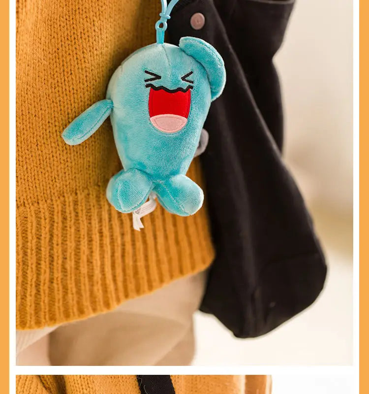 Clearance_Original Pokemon Plush Keychain Cartoon Toys Pikachu Charmander Psyduck Squirtle Snorlax Wobbuffet Doll Kids Kawai Toy ALPENZO