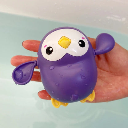 Baby Bath Toys Bathing Cute Swimming Turtle Whale Pool Beach Classic Chain Clockwork Water Toy For Kids Water Playing Toys ALPENZO