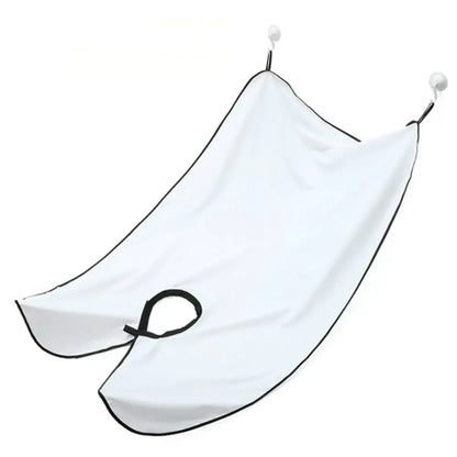 Shaving Apron for Men, Beard Catcher Cape, Hair Trimming Bib for Shaver & Barber, Easy Clean Face & Beard Hair Catcher