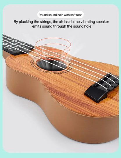 35cm Children Guitar Toy Can Be Used To Play Elementary Instruments With Paddles Simulating Yukrili Music Toys ALPENZO
