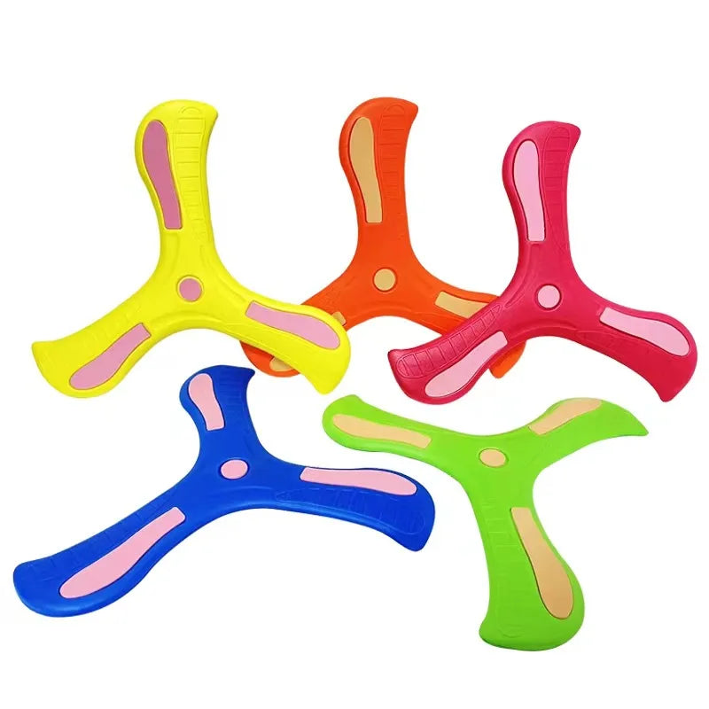 Children Boomerang Soft Three-leaf Cross Adult-kids Interactive Outdoor Toy Early Education Puzzle Decompression Gift ALPENZO