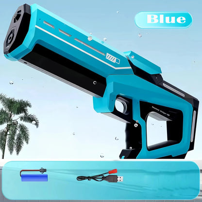 43cm Full Electric Automatic Water Storage Gun Toys Portable Children Summer Beach Outdoor Fight Fantasy Toys for Boys Kids Game ALPENZO
