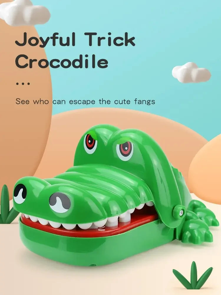Crocodile Teeth Toys Children's Crocodile Bites Fingers Reaction Training Novelty Children's Lucky Game Trick Decompression Toy ALPENZO
