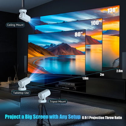 Magcubic Projector HY300 PRO + 4K Android 11 Dual Wifi6  Allwinner H713 BT5.4 1080P 1280*720P Home Cinema Outdoor Projetor ALPENZO