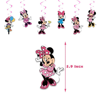 Minnie Mouse Party Decoration Disposable Tableware Minnie Cup Plate Balloon For Girls Baby Bath Birthday Party Supplies ALPENZO