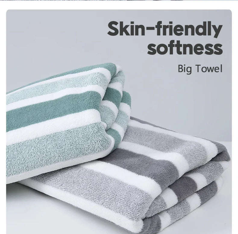 1 Pc Thickened Absorbent Bath Towel Soft Face Towel for Home - ALPENZO