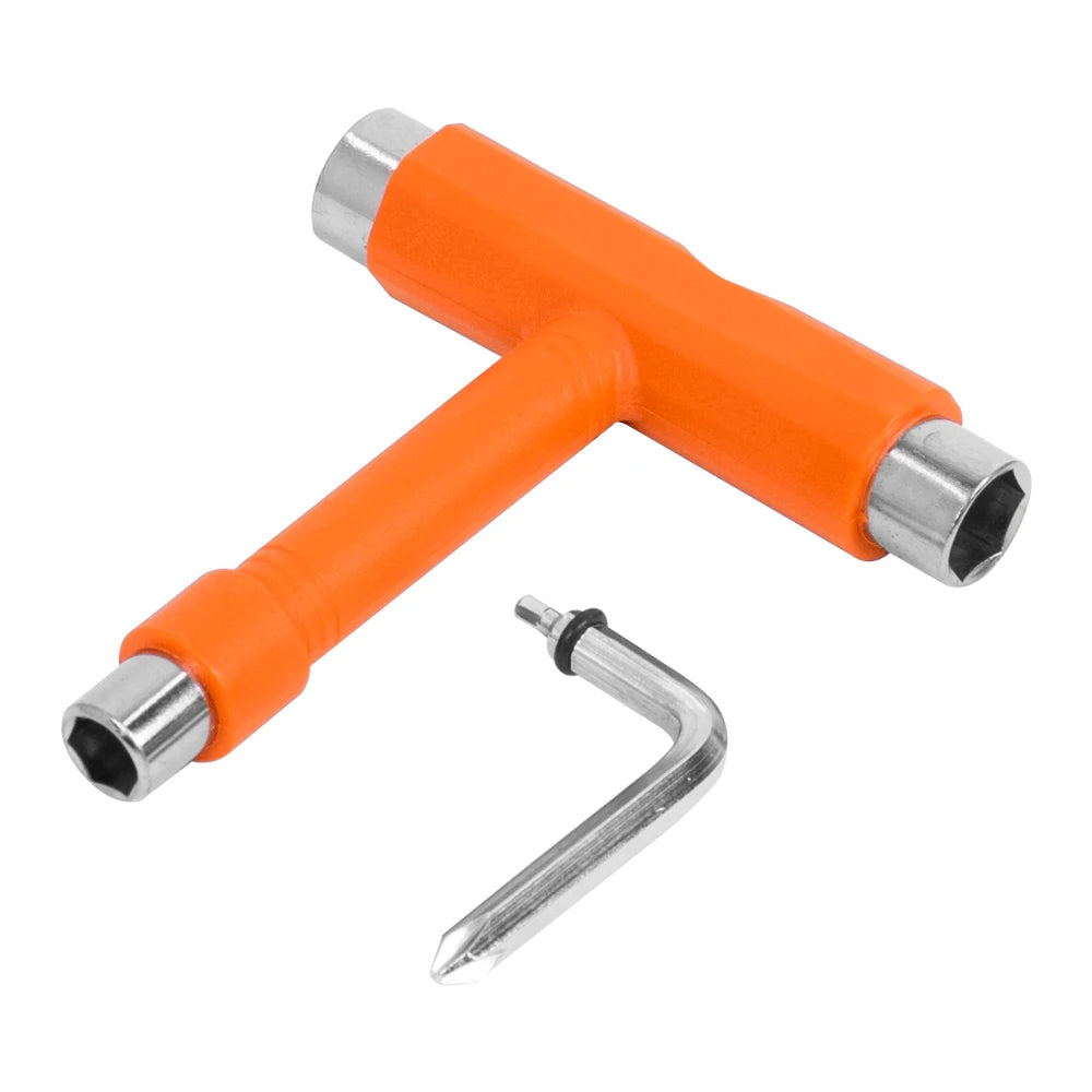 T Shape Wrench Skateboard Professional T Type Allen Key Black Longboard Skateboard Tools Board Roller Skate Wrench Tools Parts