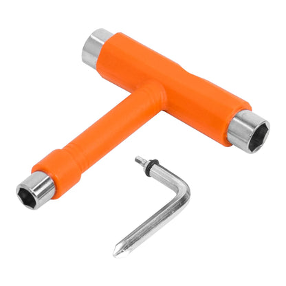 T Shape Wrench Skateboard Professional T Type Allen Key Black Longboard Skateboard Tools Board Roller Skate Wrench Tools Parts