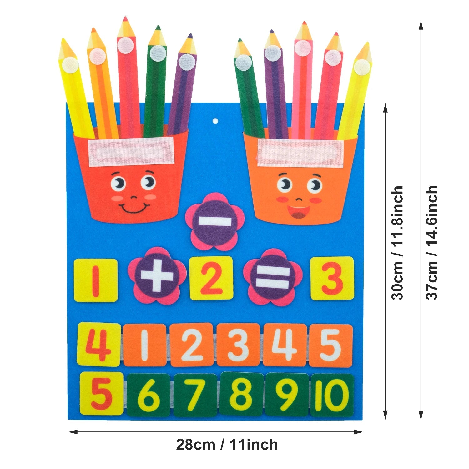 Kids Montessori Toys Felt Board Finger Numbers Counting Toy Learn Calculate Math Toy for Kids Kindergarten Learning Activities ALPENZO