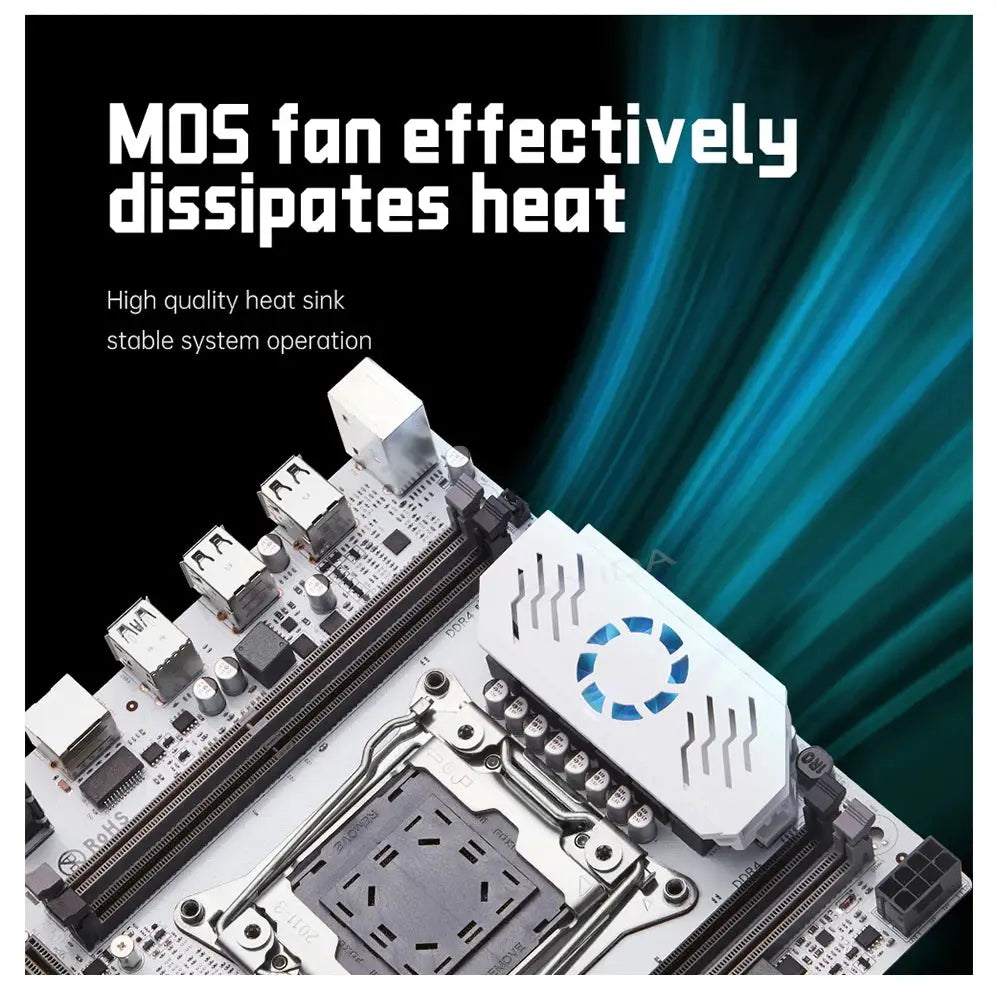 QIYIDA X99 motherboard D4 LGA 2011 3 with M.2 slot Support X99 C612chip DDR4 Memory SATA3.0 USB3.0 PCI16X - ALPENZO