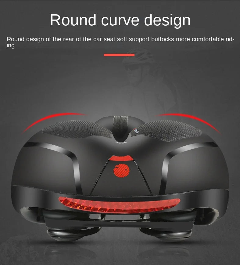 ESLNF Hollow Breathable Bicycle Saddle MTB Road Bike Saddle Shock Absorbing Comfortable Big Butt Bike Seat Bicycle  Accessories