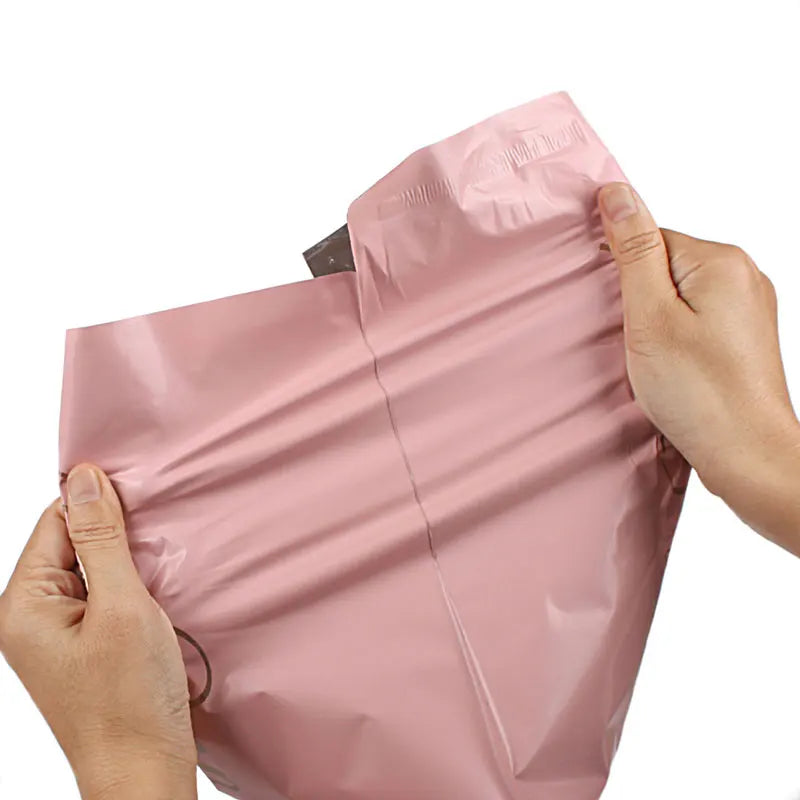 INPLUSTOP Pink Poly Express Mailing Pouch THANK YOU Clothing Opaque Courier Parcel Bag Envelope Logistics Storage Bags ALPENZO