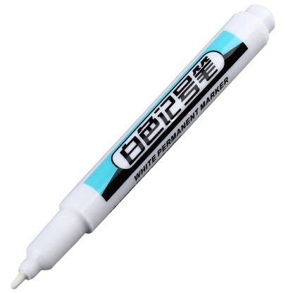 1/4Pcs White Permanent Paint Pen set for Wood Rock Plastic Leather Glass Stone Metal Canvas Ceramic Deep Hole Marker 0.7mm ALPENZO