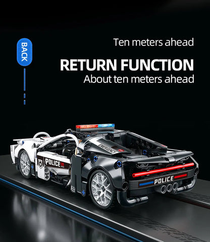 ToylinX 410pcs Police Car Building Blocks Car Early Learning Development Benefits Intelligence Assembled Toys Children's Gifts ALPENZO