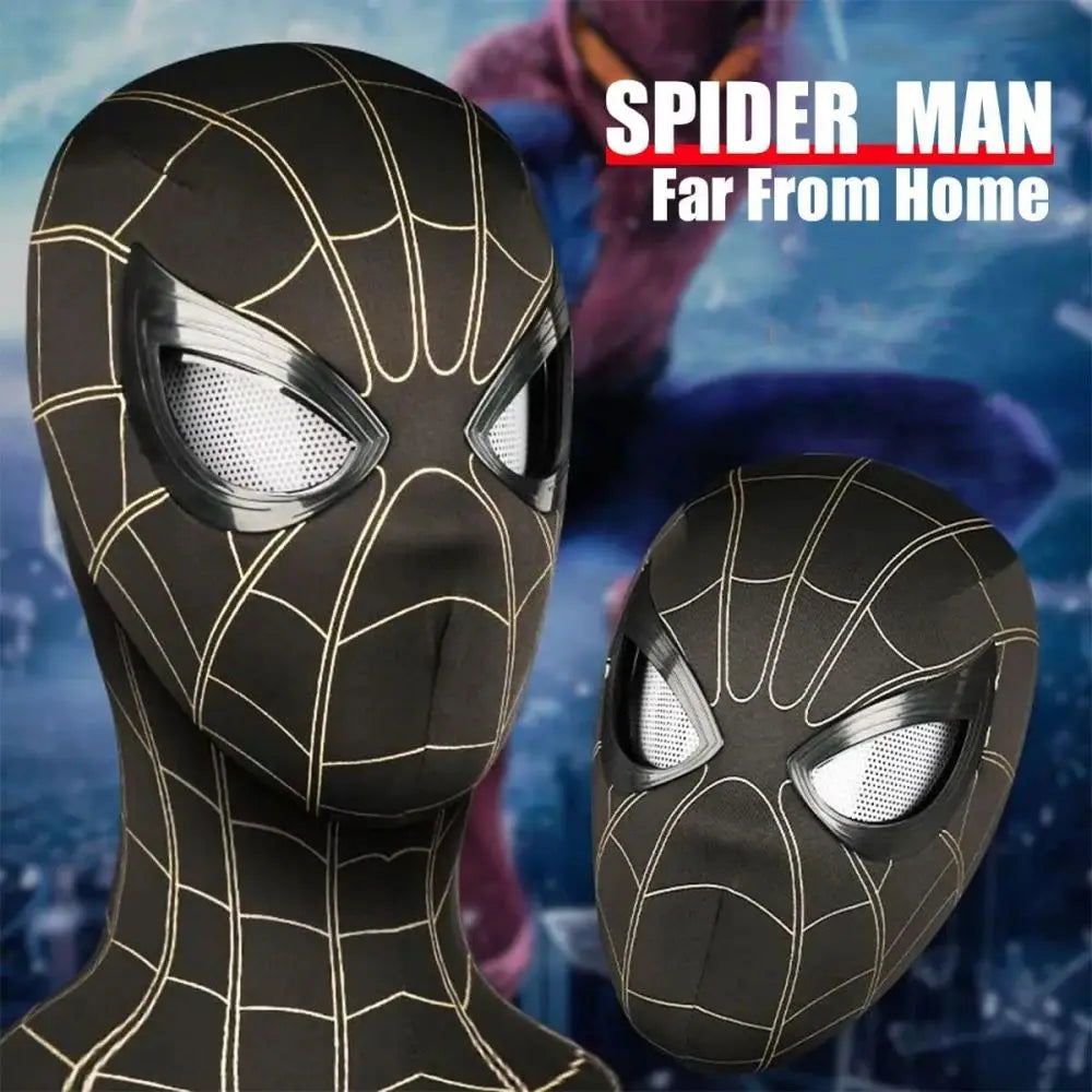 Spiderman Mask Eyes Movable Remote Control Peter Parker Spiderman toys children  Halloween Cosplay Costume Mask Christmas Gifts ALPENZO