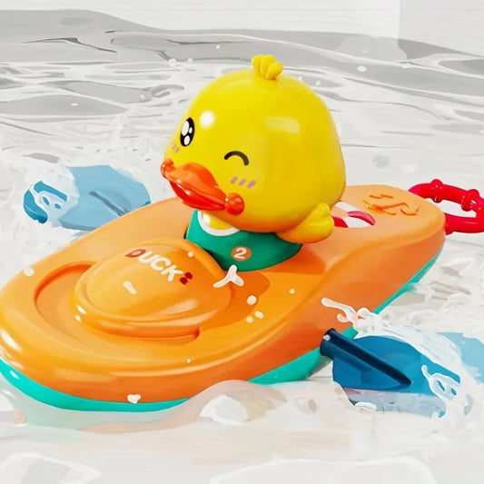 1 Pc Little Yellow Duck Kayak Toy Swimming Pool Bathroom Toy 1 Pc Little Yellow Duck Kayak Toy Swimming Pool Bathroom Toy ALPENZO