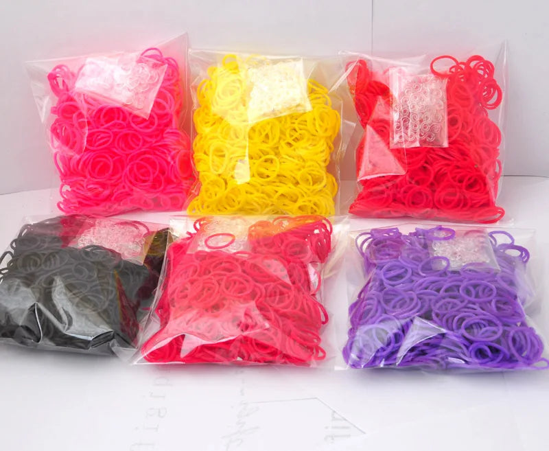 Pantone Color Western European Style Rubber Band Rainbow Knitting Machine Bracelets Loom Bands Arts & Crafts, DIY Toys ALPENZO
