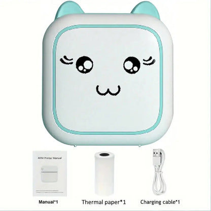 Portable Mini Printer， Wireless Photo Printer ，Ink-Free Thermal Printing For Notes Photos Memos For Android IOS - ALPENZO