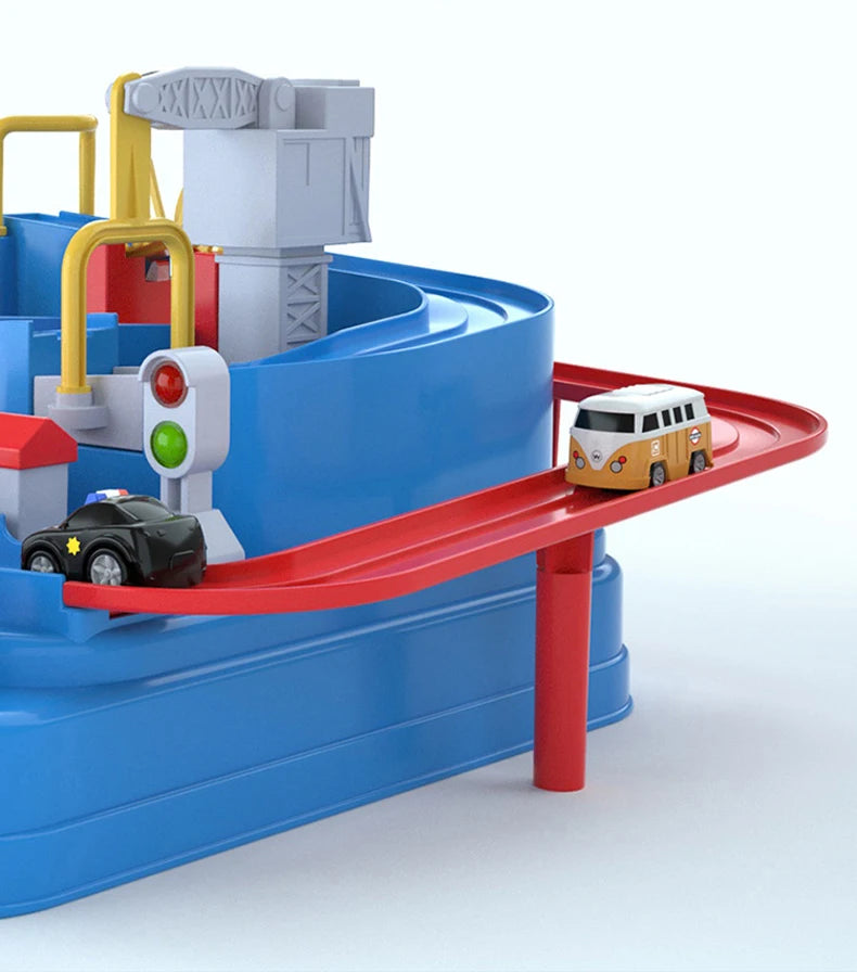 Racing Rail Car Model Space Aerospace Animals Educational Toys Children Train Track Adventure Brain Mechanical Interactive Game ALPENZO