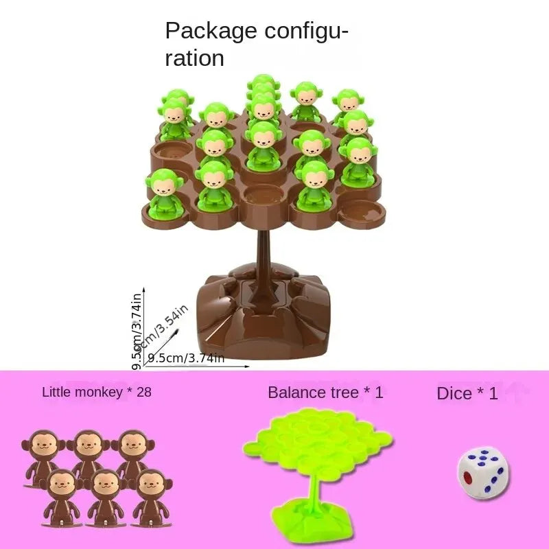 Monkey Balance Tree Focus Balance Training Children's Toys Folding Music Series Parent Child Interactive Board Game ALPENZO