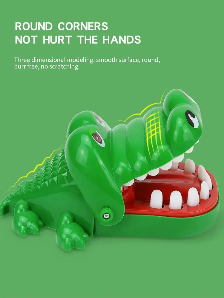 Crocodile Teeth Toys Children's Crocodile Bites Fingers Reaction Training Novelty Children's Lucky Game Trick Decompression Toy ALPENZO
