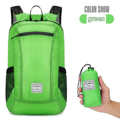 Outdoor Ultra-light Travel Portable Folding Backpack Waterproof Skin Storage Bag Mountaineering Leisure Sports Backpack