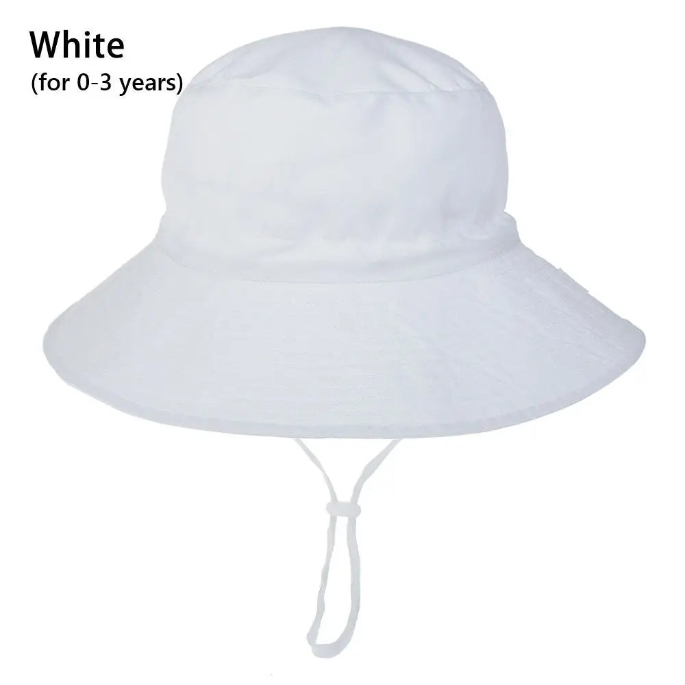 Outdoor Beach Hat Summer Baby Sun Hat for Girls Boys Kids Bucket Cap 0-8 Years ALPENZO
