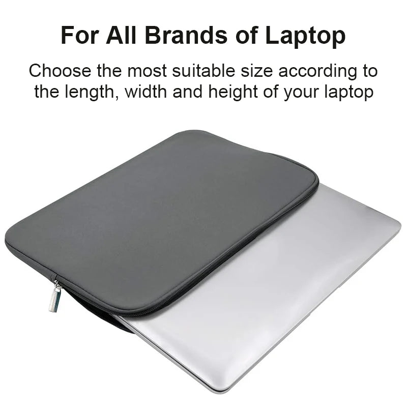 Portable Laptop Sleeve Bag Soft Cover 11 12 13 14 15 15.6 inch for Macbook Huawei Xiaomi Hp Dell Lenovo Notebook Accessories - ALPENZO