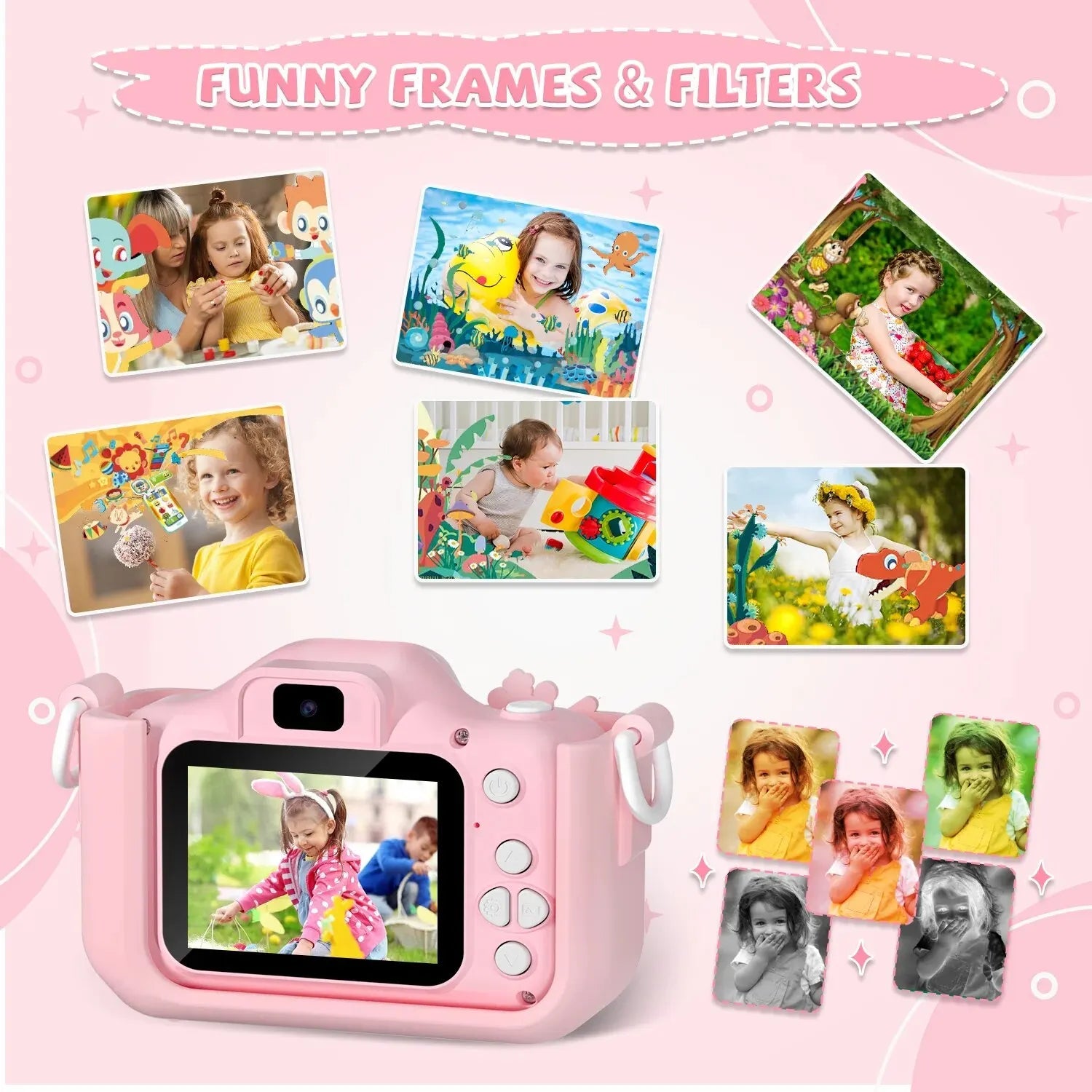Children Camera 1080P HD Toddler Digital Video Camera 2.0-inch Kids Camera with Silicone Cases Toys for Christmas Birthday Gifts ALPENZO