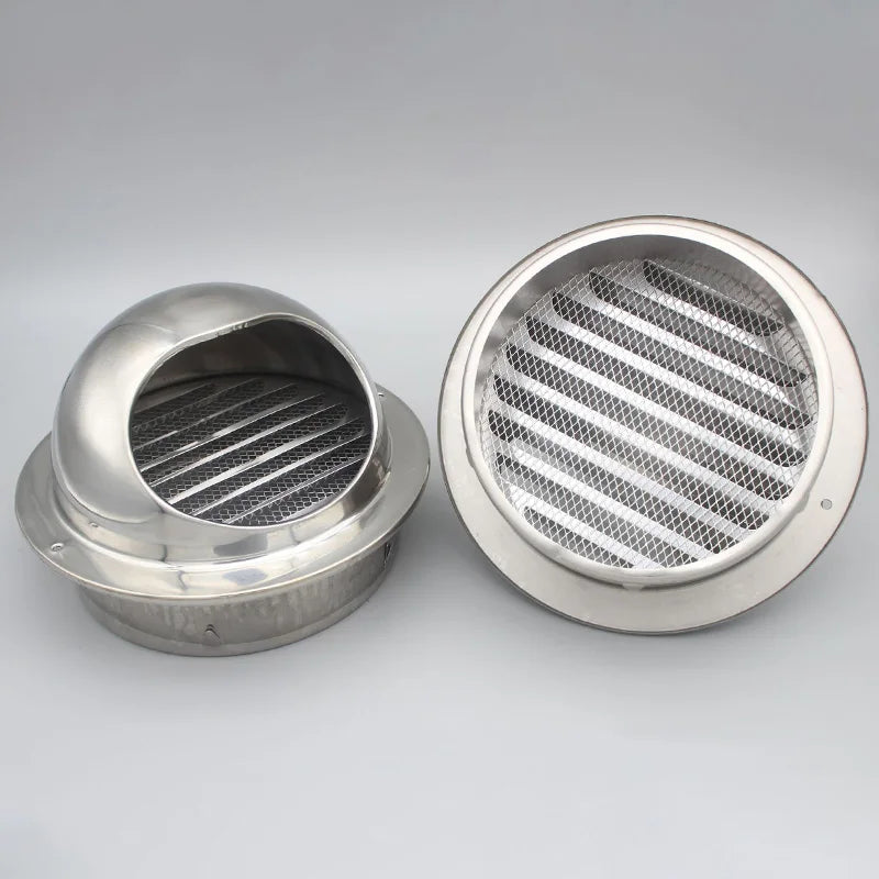 Stainless Steel Wall Ceiling Air Vent Ducting Ventilation Exhaust Grille Cover Waterproof Outlet Heating Cooling Vents Cap - ALPENZO