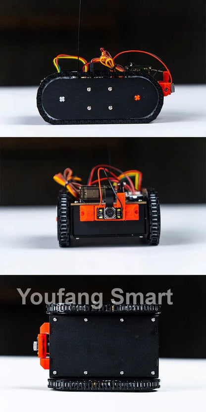 Esp32 Remote Control Tank Model Metal Chassis Tractor Crawler Balance Car Mount Truck Robot Chassis for Wifi RC Scout Robot Car ALPENZO