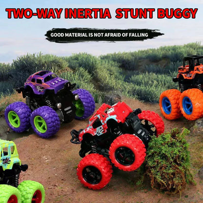 Inertial Off-Road Vehicle Toy Super Fall Resistant Climbing Car Model Car Children's Four-Wheel Drive Toy 360 Degree Rotation ALPENZO