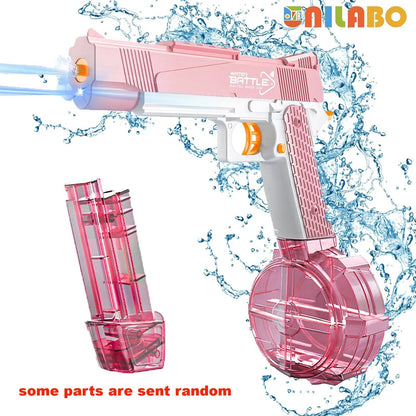 Unilabo M416 Electric Water Gun - Battery Powered With External Water Bottle Attachment - Perfect For Kids & Adults Outdoor Fun ALPENZO