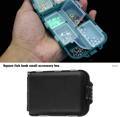 Fishing Tackle Box Portable Case Hooks Lure Baits Storage Box Containers For Storing Swivels Jigs Hooks Sinker,10 Compartments