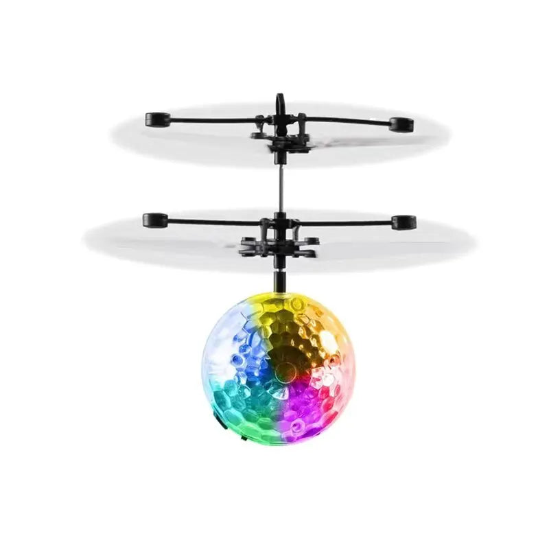 Led Light Suspension Crystal Ball Infrared Induction RC Gesture Control Colorful Glowing Toys Unique Gift for Kids ALPENZO