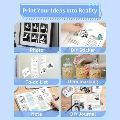Thermal Paper MINI Printing Self-adhesive Label Sticker For Mini Printers Pose Machine Kid Camera Stickers 57mm Width Rolls - ALPENZO