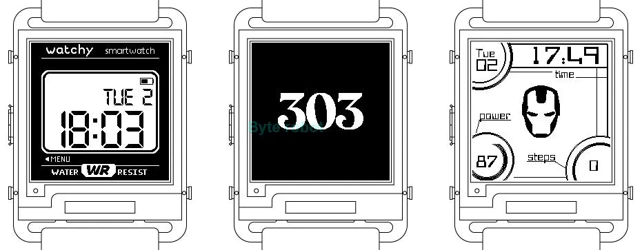 ESP32 Open Source Watchy V2.0 Gift E-ink Display Smart Watch For Arduino Robot DIY Kit Connect With Bluetooth And Wifi Robot Kit ALPENZO