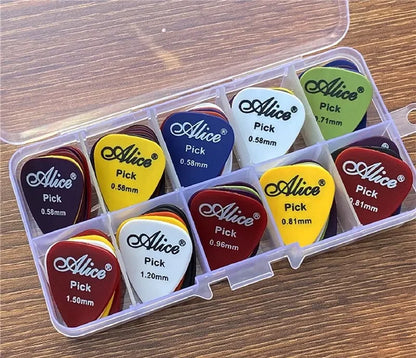 Multicolor Guitar Picks 24 Pieces ABS Premium Plastic Guitar Picks for Acoustic Electric Guitars Bass Or Ukulele