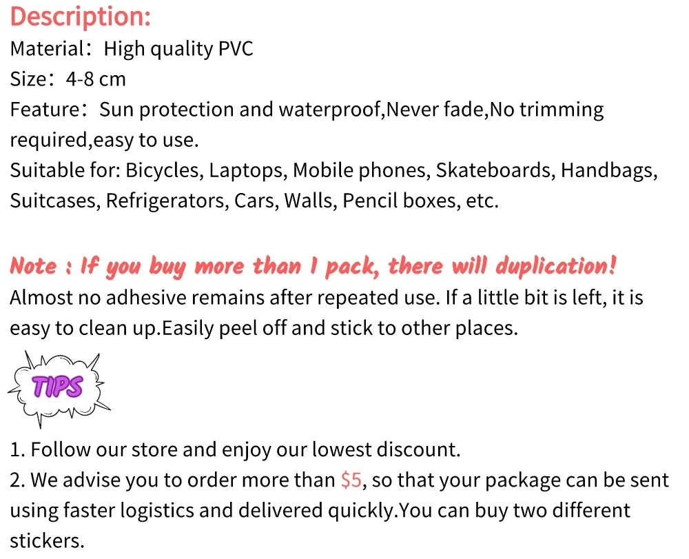 100pcs Cute Cartoon Sanrio Stickers My Melody Kuromi Handbag Decoration Stickers Cinnamoroll Children's Gift Sticker Bag ALPENZO