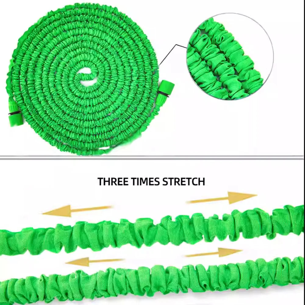 Expandable Magic Hose, High-Pressure Car Wash, 7Water Spraying Functions, Water Gun, Home Garden Watering Hose - ALPENZO
