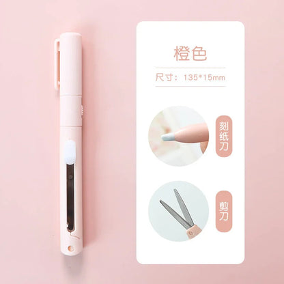 Mini Colorful Folding Scissors , Hand Tent Cutting, Mini Engraving Knife, Scissors, Paper Trimming Utility Knife ALPENZO