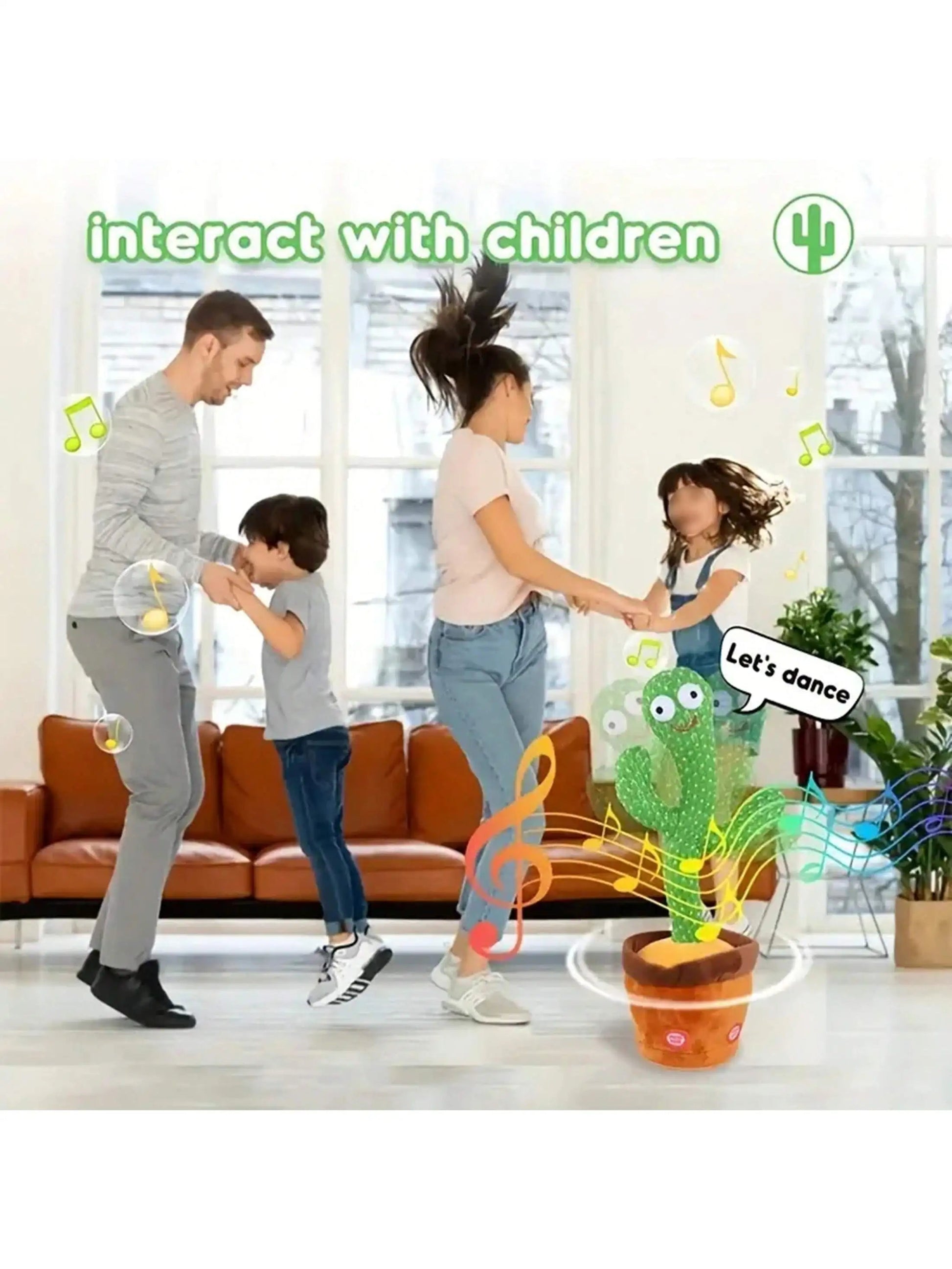 1pc-Dancing Talking Cactus Toys For Baby Boys And Girls, Singing Mimicking Recording Repeating What You Say Sunny Cactus Up Plus ALPENZO