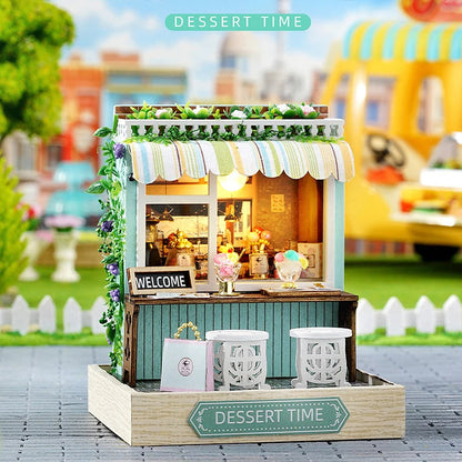 Magic Wooden Doll House Mini Kit DIY Handmade Assembly Model Building Room Bedroom Decoration 3D Puzzle Girl Toy Birthday Gifts ALPENZO