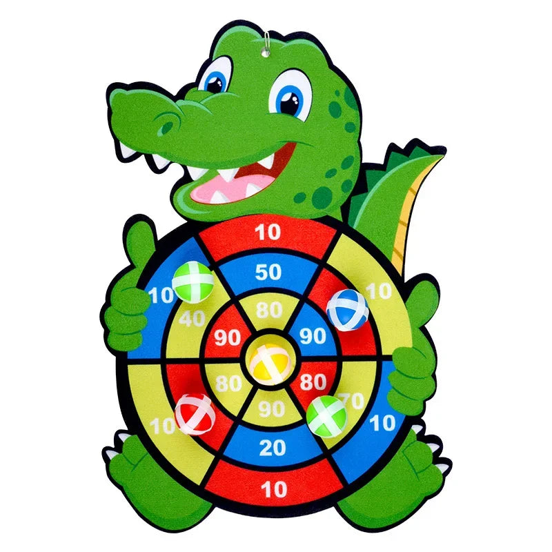 Montessori Dart Board Target Sports Game Toys For Children 4 To 6 Years Old Outdoor Indoor Girls Sticky Ball Boys Gift ALPENZO