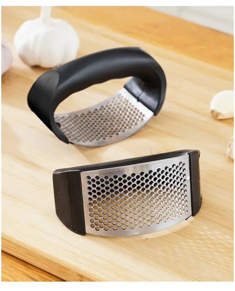 Stainless Steel Garlic Press Crusher Manual Garlic Mincer Chopping Garlic Tool Fruit Vegetable Tools Kitchen Accessories Gadget - ALPENZO
