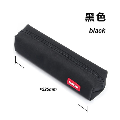 SeamiArt 1pc Small Solid Color Simple Zipper Kawai Pencil Case Mini Pen Bags Papeleria Stationery for School Office Suppliers ALPENZO