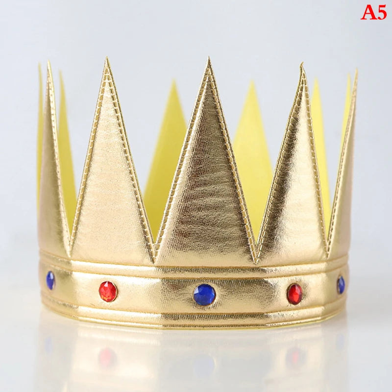 Birthday Crown Hats Girl Queen Hat Boys King Kids Adult Party Hats Party Decorations Crown Supplies ALPENZO